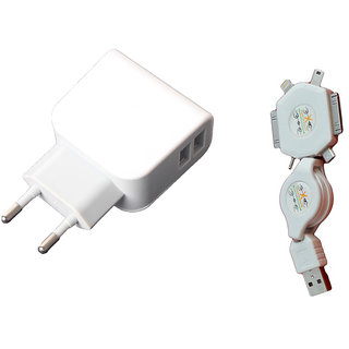 Callmate 2.1A Dual USB Wall Charger(With 6 in 1 cable) Image