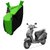 BLAYS Black-Green-Premium Matty Bike Body Cover For Honda Activa 3G