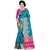 Prutha Fashion Purple Blue Banarasi Silk Self Design Saree With Blouse