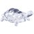 MODEco FENG SHUI LUCKY TORTOISE TURTLE GLASS STATUE IN A CRYSTAL GLASS POND