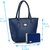 Clementine Women's Handbag And Clutch Combo (Combo-Basic-Blue, 40X30X10 Cm)(sskclem217)