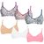 Pack of 6 Sparkle Multicolour Full Cup Non Padded Non Wired Cotton Bra