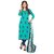 Shree Ganesh Retail Turquoise Cotton Blend Dress MaterialUC_1008 (Unstitched)