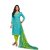 Shree Ganesh Retail Blue Chanderi Dress Material (Unstitched)