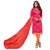 Shree Ganesh Retail Pink Chanderi Dress Material (Unstitched)