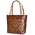 Borsamania Leatherette Brown Womens Stylish Handbag
