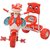 Baby Tricycle for kids With Basket Front and Back, Red  Oximus