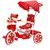 Baby Tricycle for kids With Parent Handle  Canopy, Red  Oximus