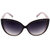 QUBE Oval Sunglasses (Black)
