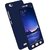 MOBIMON 360 Degree Full Body Protection Front Back Case Cover (iPaky Style) with Tempered Glass for Oppo A57 Blue