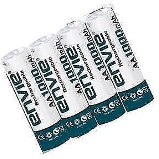 Envie Original 4 Pcs AA RECHARGEABLE BATTERY 1000 MAh
