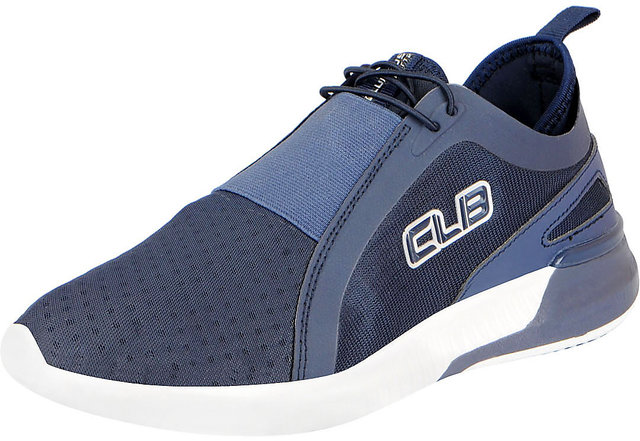 Navy Lace-up Sports Shoes 
