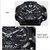 Skmei Dual Time Black Analog With Digital Watch For Men,Boys