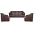 STATUS MONTANA 3+1+1 BROWN LEATHRITE SOFA SET ,PERFECT FOR HOME AND OFFICES , ALSO AVAILABLE IN THREE 3 SEATER ALONE