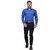 Klick2Style Men's Cotton Polyester Blend Blue Shirt