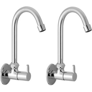 SSS - Sink cock/ Kitchen Tap with Flange Foam Flow Set of 2 pcs (Type - Fusion, Material - Brass)