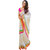 Meia White Chanderi Lace Saree With Blouse