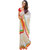 Meia White Chanderi Lace Saree With Blouse