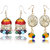 Meia Silver Plated Multicolor Alloy Jhumkis For Women