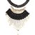 Meia Non Plated Black Alloy Necklace Set For Women