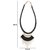 Meia Non Plated Black Alloy Necklace Set For Women