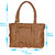 Vijay Accessiories Brown Plain Handbag