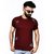 The Royal Swag Men's CottonTshirt-BLOOD MAROON DISTRESSED