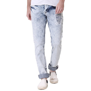 Buy KOZZAK Mens Black Grey Slim Fit Light Fade Denim Jeans at Amazon.in