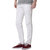 Kozzak Mens Slim Fit Solid White Denim Jeans