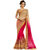 Srk Pink and beige Colour Georgette Embroidered Saree SN-59
