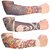 Tahiro Multicolour Cotton Tattoo Print Arm Sleeves - Pack Of 3
