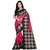 Leeps Prints Multicolor Art Silk Printed Saree With Blouse.
