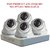 Hikvision 1 MP 4ch Turbo Hd Dvr (Ds-7104hghi-f1) With 4 Dome (Ds-2ce56c0t-irp) Surveillance Kit