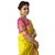 Indian Beauty Multicolor Plain Cotton  Silk Saree With Blouse