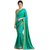 Indian Beauty Green Art Silk Self Design Saree With Blouse