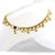 Rabbi Gold Plated CZ Diamond Frill Sara Anklet Payal with Indian traditional