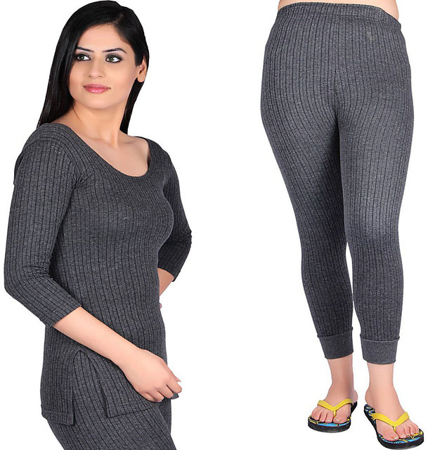 (PACK OF 2) - PREMIUM-Thermal Set - (Inner with Trouser) - For WOMEN-  Winter Wear