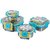 Rema Nexa Set Of 4 Steel Lock Storage Container Blue