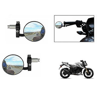 Buy Autonity Bike Handle Grip Rear View Mirror BLACK Set Of 2 For TVS Apache RTR 200 4V Online 799 from ShopClues