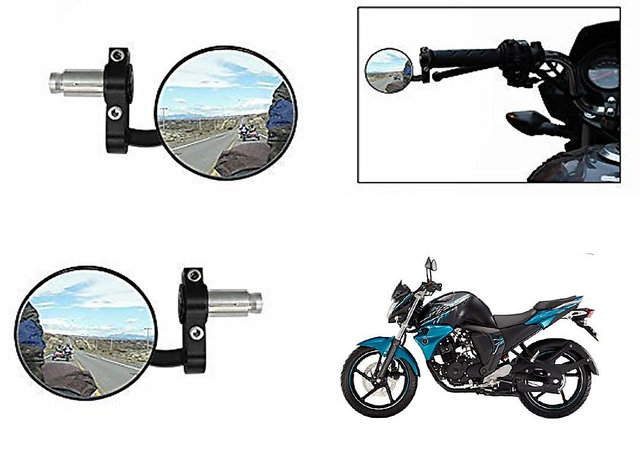 Buy Autonity Bike Handle Grip Rear View Mirror BLACK Set Of 2 For