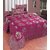 The Intellect Bazaar 500 TC Velvet Bedcover With 2 Pillow Covers,Pink