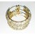 Golden Alloy Bracelet  With Silver Stones (For Women and Girls)