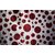 The Pink Collection Beautiful Panel Design Long Crush Maroon,White Color Circle Print Eyelet Curtain Door Length (Set of 2 Pcs) 84x48