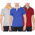Pack of 3 Men Cotton Blend Polo T-Shirt By Baremoda (Grey Blue  Maroon)
