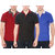 Pack of 3-Polo Collar T-Shirts by Baremoda (Multicolor)
