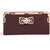 Fiona Trends Brown Faux Leather Clutch