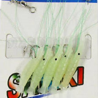 Prawn Shrimp Fishing Lure Hook Bait Tackle 5 PICE SET
