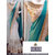 Indian Stylish Ethnic Bollywood Designer Embroidery White Saree Partywear Sari Embroidery