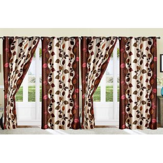 BSN beautiful Door Curtains  Pack Of 4 (4x7)