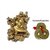IHOMES Laughing Buddha Sitting on Dragon Tortoise for good luck free Lucky coins
